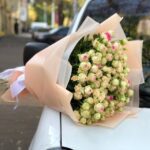 Кустовая пионовидная роза 51шт