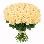 Букет 101 персиковая роза