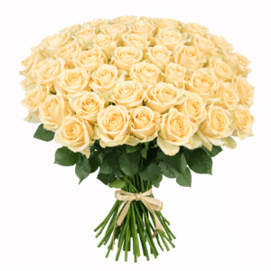 Букет 101 персиковая роза