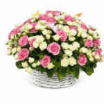 Корзина роз «Нежность»