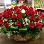 Кошик червоних троянд 51 шт