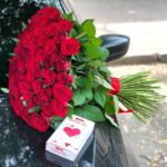 101 красная роза + Raffaello