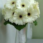 Wedding bouquet of the bride from gerberas