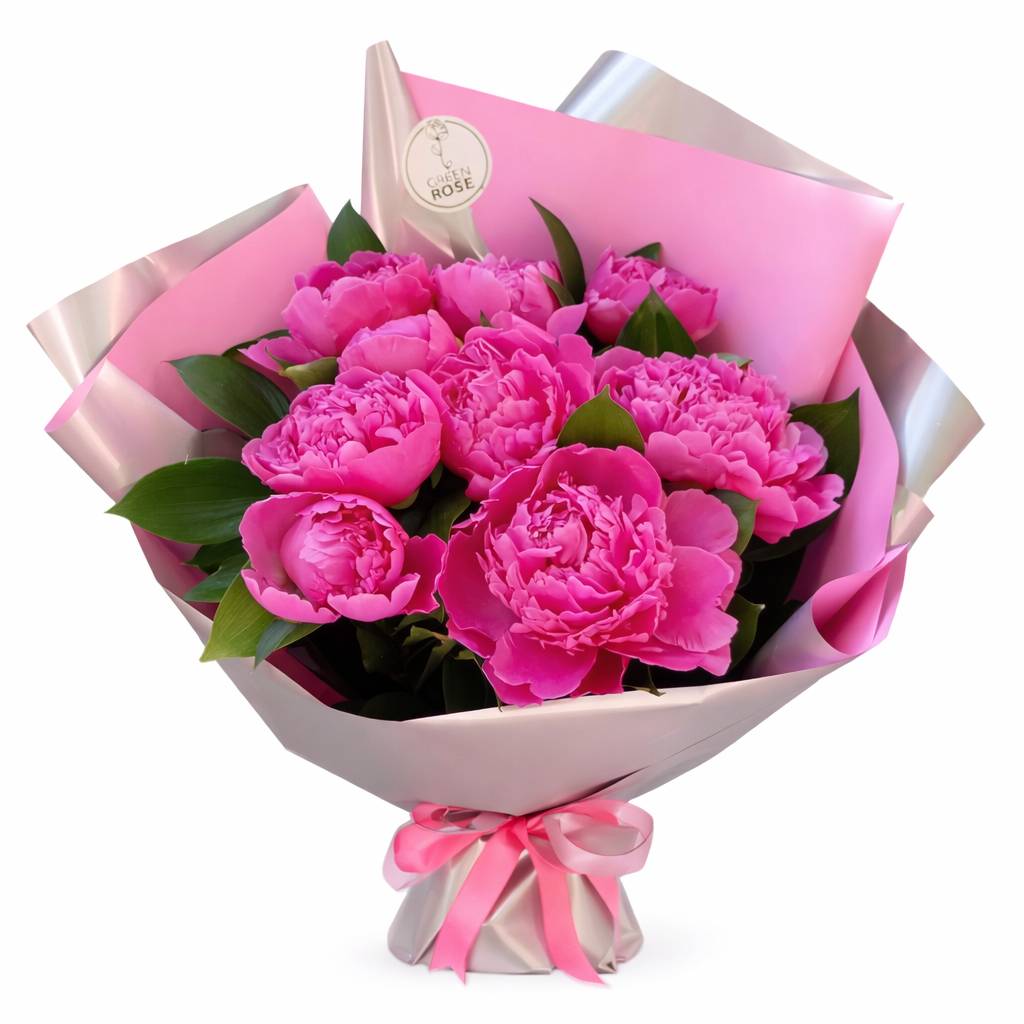 Букет голландские пионы 9 штук Букет голландские пионы 9 штук