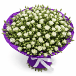 Букет из спрей розы «Белоснежный»