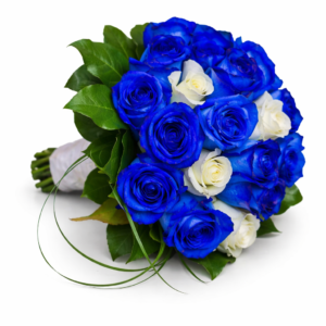 Свадебный букет «Синее море»