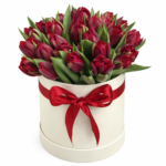 21 тюльпан в коробке