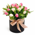 27 тюльпанов в коробке № 41