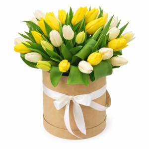 29 тюльпанов в коробке