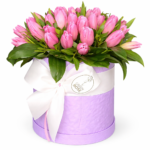 45 тюльпанов в коробке №22