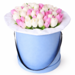 51 тюльпан в коробке № 20