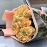 Букет 25 кремовых роз № 176
