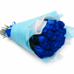 Букет синие розы 25 шт