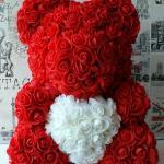 Ведмедик з троянд 40см