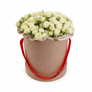 15 кустовых роз в коробке