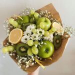 Bouquet of fruits and flowers