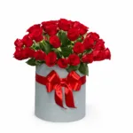 Коробка гигант из красных роз 51 шт