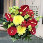 Збірний букет з антуріуму