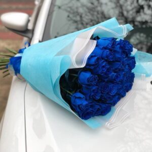 Букет Розы синие 25 шт