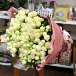 Bouquet of spray peony roses 31 pcs