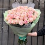 Троянди Пінк Мондіаль 51 шт