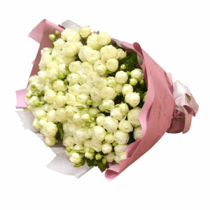 Букет из кустовой пионовидной розы 31 шт