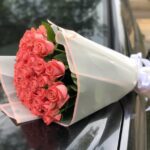 Розовые розы Карина 39 штук