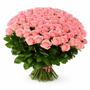 Розовая роза 51 штука