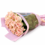 Розовые розы Карина 19 штук