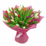 Букет 45 тюльпанов микс