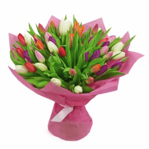 Букет 45 тюльпанов микс