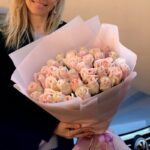 Розы Пинк Мондиаль 35 штук