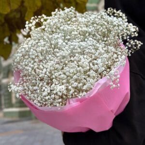 Монобукет из гипсофилы