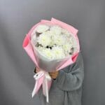 Букет из кустовых хризантем «Белое облако»