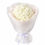 Моно букет из белой гортензии
