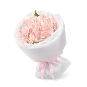 Моно букет из розовой гортензии
